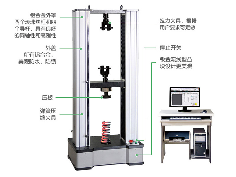 全自動液晶顯示彈簧拉壓試驗機